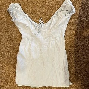 L.A. Hearts blue babydoll dress with zippered back